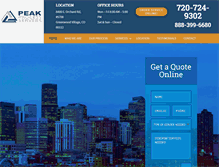 Tablet Screenshot of peakprocessservers.com